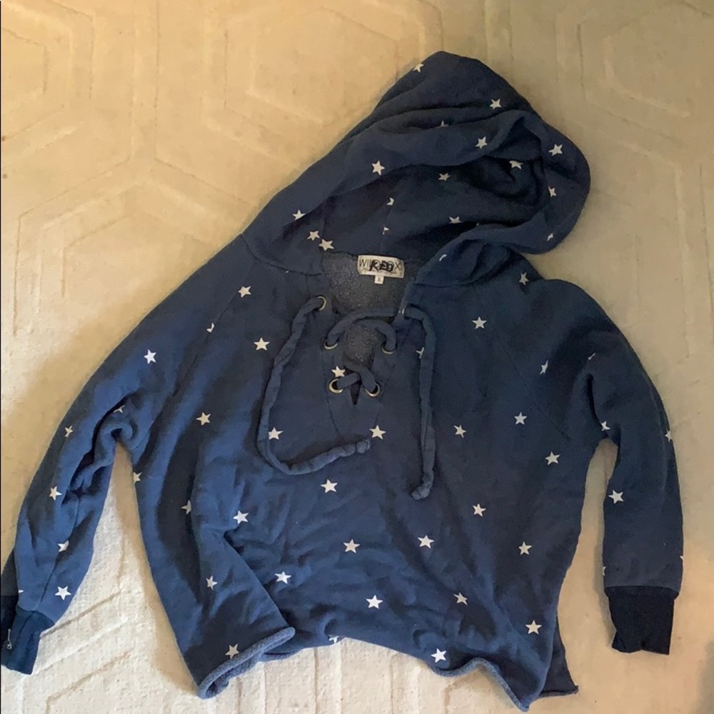 Wildfox star hooded sweatshirt